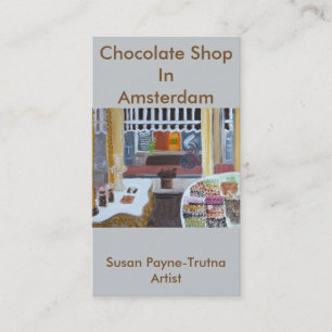 Chocolate Shop in Amsterdam Business Card