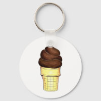 Chocolate Soft Serve Swirl Ice Cream Cone Foodie