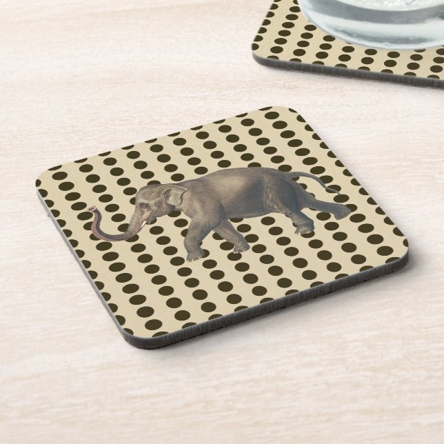 Chocolate Spice Moods Dots with Elephant Coaster (Left Side)
