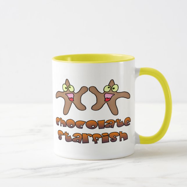 Chocolate Starfish Mug (Right)