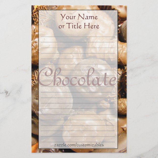 Chocolate Stationery (Front)