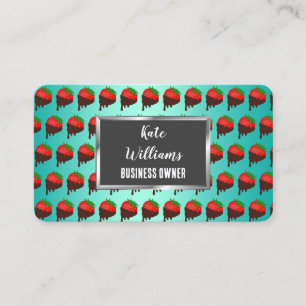 Chocolate Strawberries Business Card