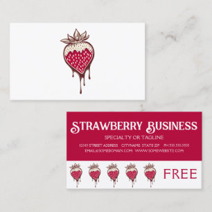 chocolate strawberries loyalty punch card