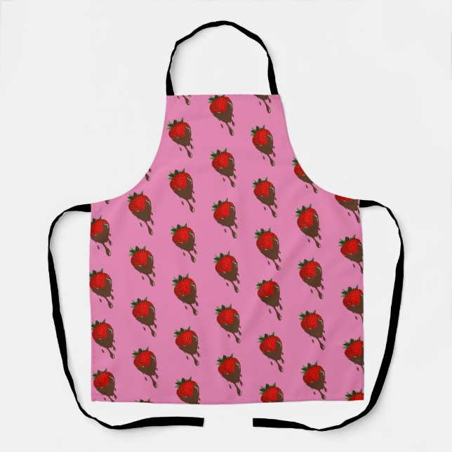 chocolate strawberry apron (Front)