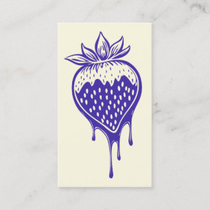 chocolate strawberry business card