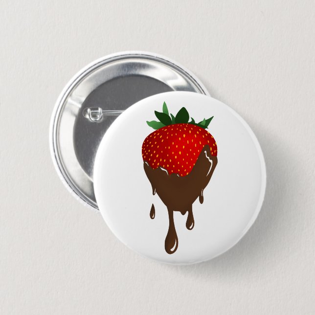 chocolate strawberry button (Front & Back)