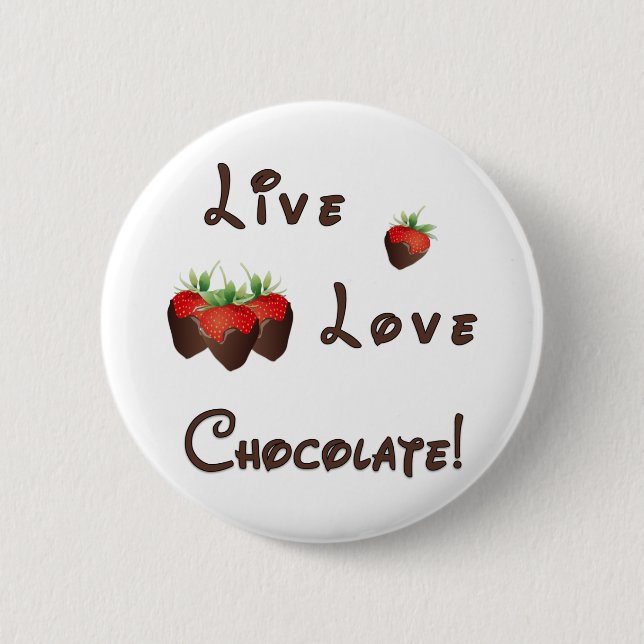 Chocolate Strawberry Button (Front)