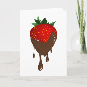 chocolate strawberry card
