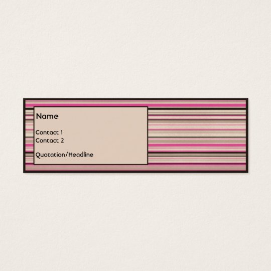 Chocolate Strawberry Mini Business Card