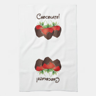 Chocolate Strawberry Tea Towel
