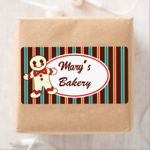 Chocolate Striped Cookie Candy Labels