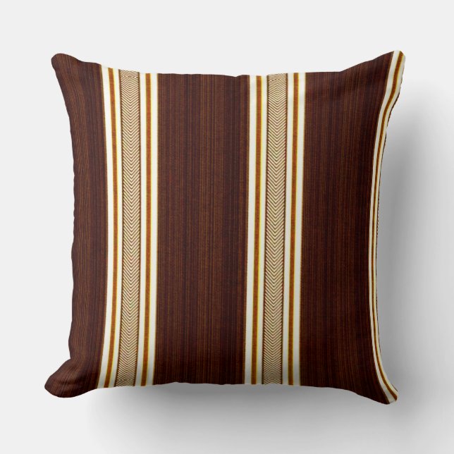 Chocolate Stripes Cushion (Front)