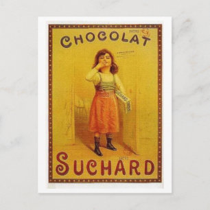 Chocolate Suchard Vintage Ad Postcard