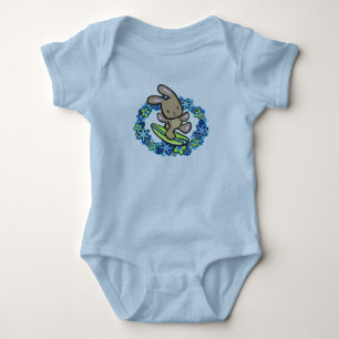 Chocolate Surfing Bunny Infant T-Shirts
