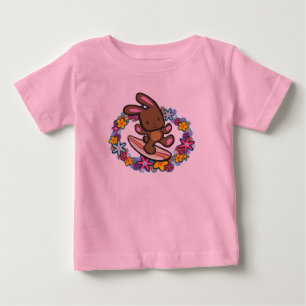Chocolate Surfing Bunny Toddler T-Shirts