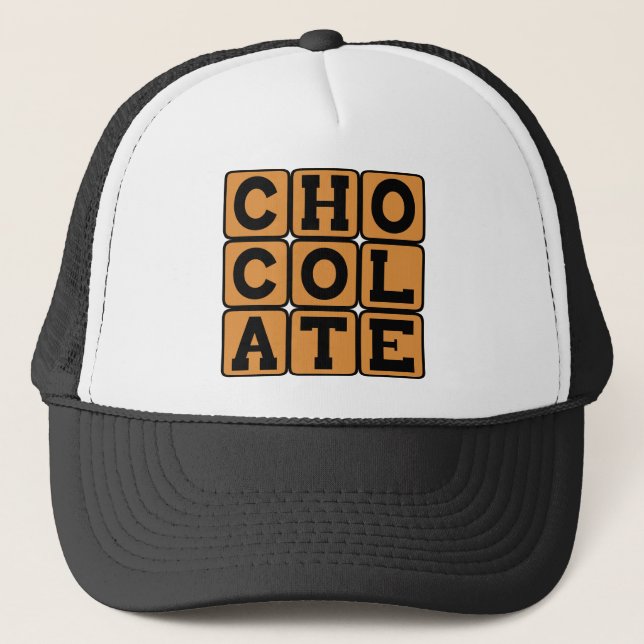 Chocolate, Sweet Dessert Trucker Hat (Front)