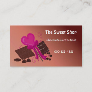 Chocolate Sweet Shop Business Card