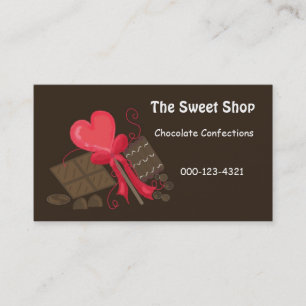 Chocolate Sweet Shop Business Card