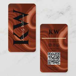 Chocolate Swirl Business Card – Sweet & Unique
