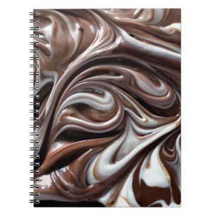 chocolate swirl notebook