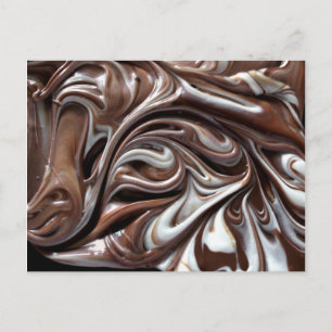 chocolate swirl postcard