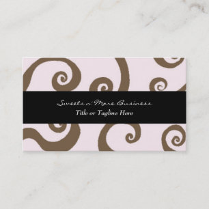 Chocolate Swirls Business Card