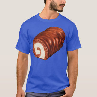 Chocolate Swiss Roll Cake Pattern  T-Shirt