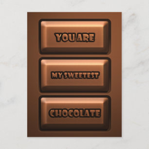 Chocolate Tablet Postcard