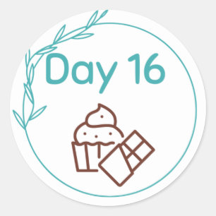 Chocolate Tasting Kit Day 16 Classic Round Sticker