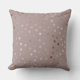 Chocolate Taupe/ Polka Dot Hope Rises Pillow