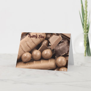 Chocolate Thank You Note Card