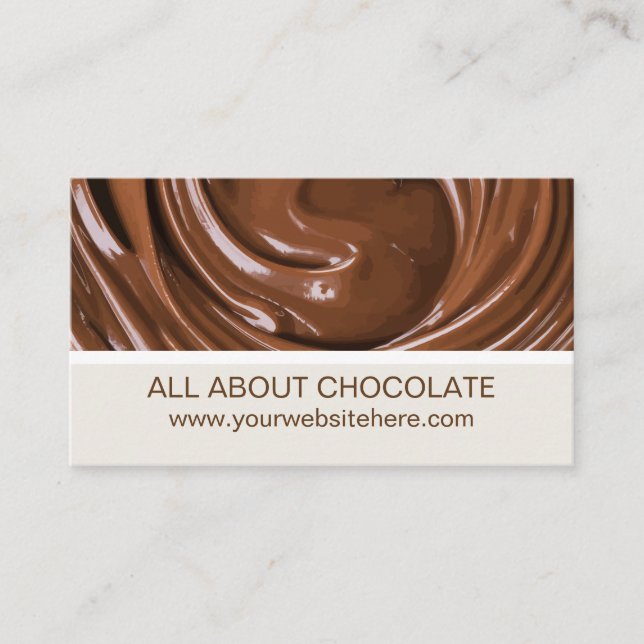 Chocolate Theme Business Card (Front)