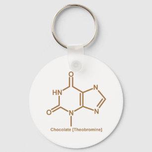 Chocolate theobromine key ring