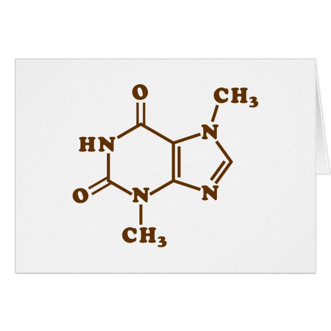 Chocolate Theobromine Molecular Chemical Formula (Front Horizontal)