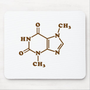 Chocolate Theobromine Molecular Chemical Formula Mouse Mat