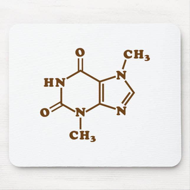 Chocolate Theobromine Molecular Chemical Formula Mouse Mat (Front)