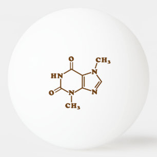 Chocolate Theobromine Molecular Chemical Formula Ping Pong Ball