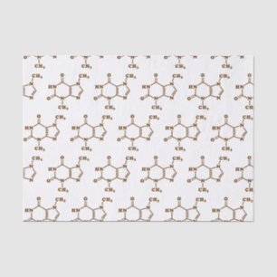 Chocolate Theobromine Molecular Chemical Formula Tissue Paper