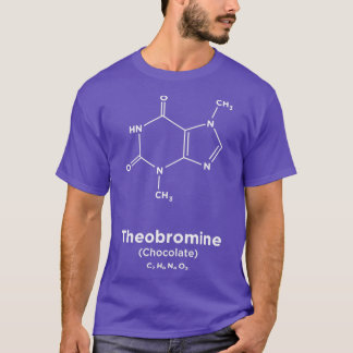Chocolate Theobromine Molecule T-Shirt