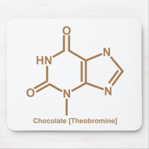 Chocolate theobromine mouse mat