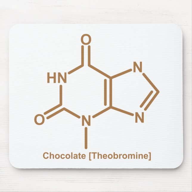 Chocolate theobromine mouse mat (Front)