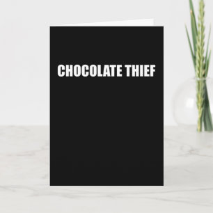 Chocolate Thief Funny Halloween Gift Card
