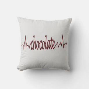 chocolate throw pillow