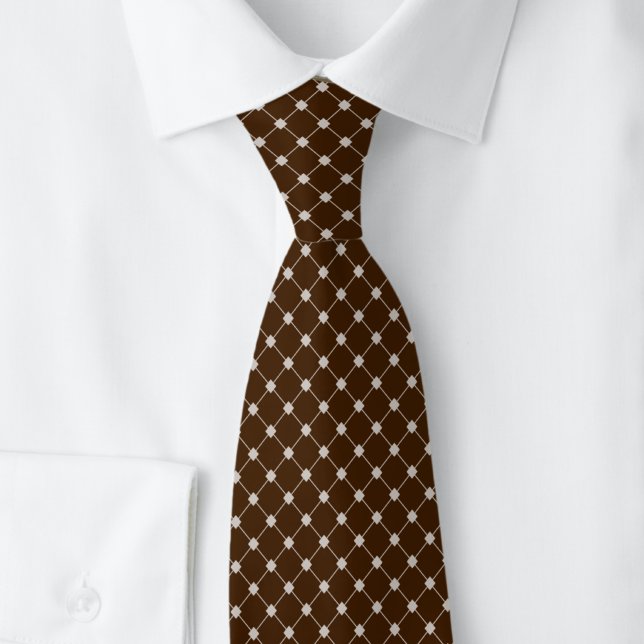 Chocolate Trellis Tie (Creator Uploaded)
