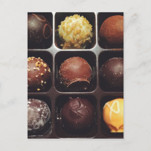 Chocolate Truffle Photo Postcard