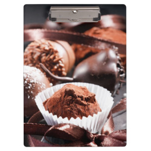 Chocolate truffles clipboard