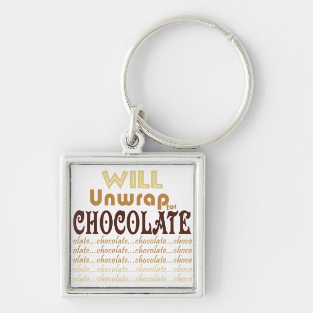 Chocolate Unwrap Key Ring (Front)