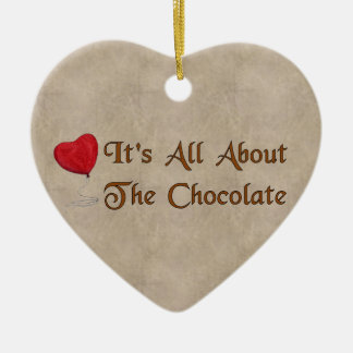 Chocolate Valentine Ceramic Tree Decoration