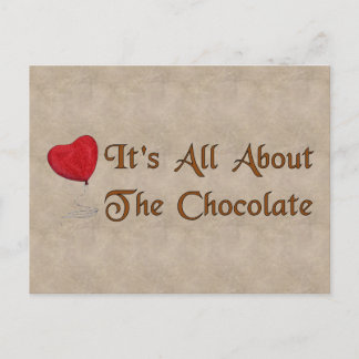 Chocolate Valentine Holiday Postcard
