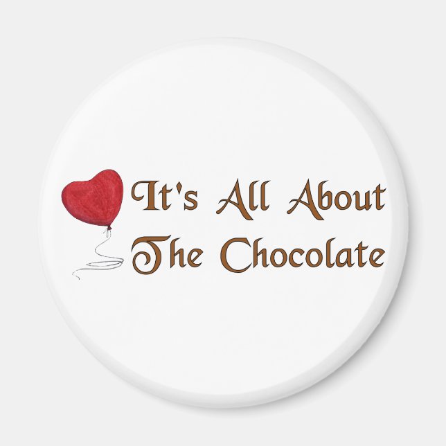 Chocolate Valentine Magnet (Front)